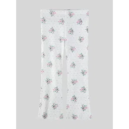 LULU & SKY Girls Floral Printed Flared Easy Wash Culottes Trousers-picture-15