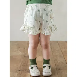 LULU & SKY Girls Floral Printed Loose Fit High-Rise Shorts-picture-24