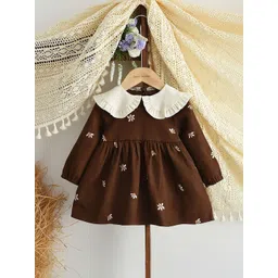 LULU & SKY Girls Floral Printed Peplum Dress-picture-56