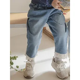 LULU & SKY Girls High-Rise Low Distress Jeans-picture-25