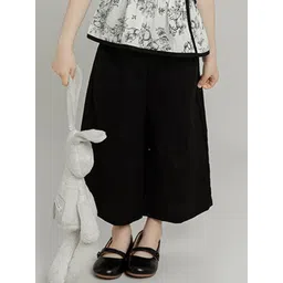 LULU & SKY Girls Loose Fit High-Rise Culottes Trousers-picture-31