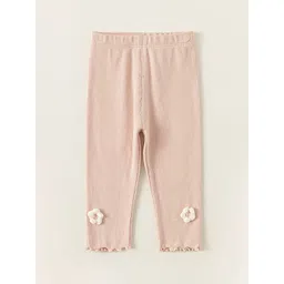 LULU & SKY Girls Mid-Rise Ankle-Length Lettuce-trimmed Leggings-picture-24