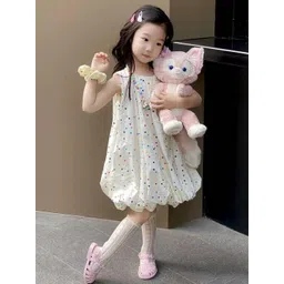 LULU & SKY Girls Polka Dot Print A-Line Dress-picture-17