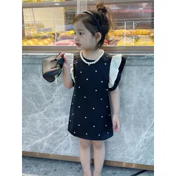 LULU & SKY Girls Polka Dots Printed A-Line Dress-picture-35