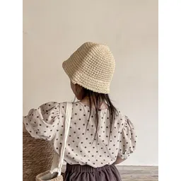 LULU & SKY Girls Polka Dots Printed Cotton Top image 4