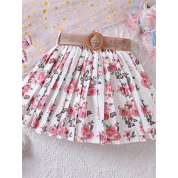 LULU & SKY Girls Printed Flared Mini Skirts-picture-23