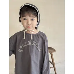 LULU & SKY Girls Printed Hooded Raw Edge T-shirt image 5