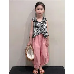 LULU & SKY Girls Printed Pure Cotton Shirt With Dhoti Pants-picture-22