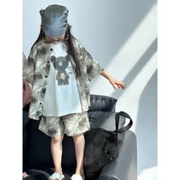 LULU & SKY Girls Printed Shirt with Shorts-picture-12