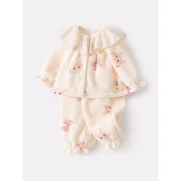 LULU & SKY Girls Printed T-shirt with Pyjamas-picture-56