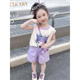 LULU & SKY Girls Printed Top with Shorts-picture-22