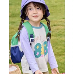 LULU & SKY Girls Printed V-Neck Applique T-shirt-picture-16