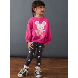 LULU & SKY Girls PrintedMid-Rise Ankle-Length Leggings-picture-36