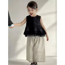 LULU & SKY Girls Pure Cotton Top With Palazzos-picture-21