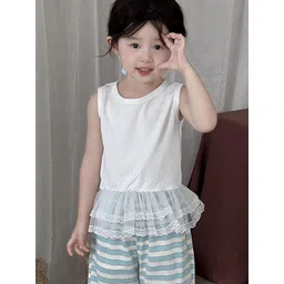 LULU & SKY Girls Round Neck Sleeveless Peplum Top-picture-22