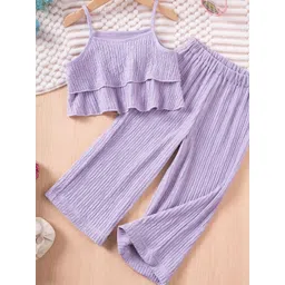 LULU & SKY Girls Shoulder Straps Top With Palazzos-picture-15