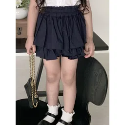 LULU & SKY Girls Tiered Pure Cotton Mini Skirt-picture-18