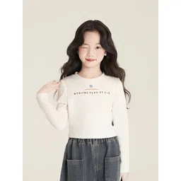 LULU & SKY Girls Typographic Print Cotton Top-picture-44