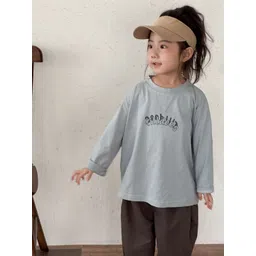 LULU & SKY Girls Typography Applique T-shirt-picture-48