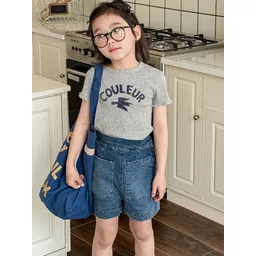 LULU & SKY Girls Typography Print Cotton Top-picture-11