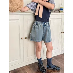 LULU & SKY Girls Washed Loose Fit High-Rise Technology Shorts-picture-29