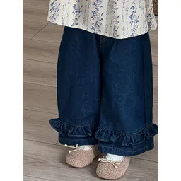 LULU & SKY Girls Wide Leg High-Rise Highly Distressed Jeans-picture-24