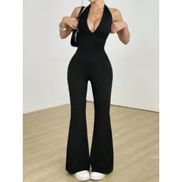LULU & SKY Halter Neck Basic Jumpsuit-picture-47