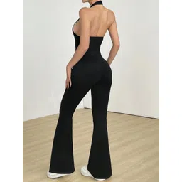 LULU & SKY Halter Neck Basic Jumpsuit image 3