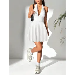 LULU & SKY Halter Neck Fit & Flare Mini Dress-picture-33