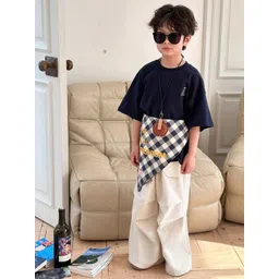 LULU & SKY Kids Henley Neck Organic Cotton Pockets T-shirt-picture-20