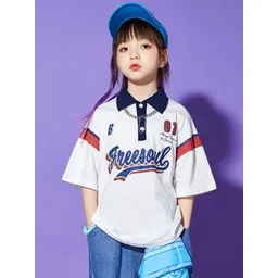 LULU & SKY Kids Printed Polo Collar Applique T-shirt-picture-29