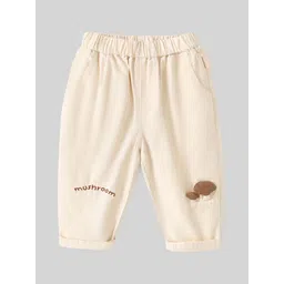 LULU & SKY Kids Regular Fit High-Rise Applique Pure Cotton Trousers-picture-36