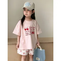 LULU & SKY Kids Typography Pure Cotton Applique T-shirt-picture-23