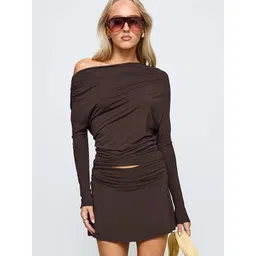 LULU & SKY Off-Shoulder Top With Skirt-picture-18