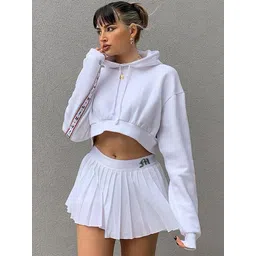 LULU & SKY Pleated Mini Skater Skirt-picture-30