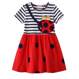 LULU & SKY Polka Dot Print Fit & Flare Dress-picture-26