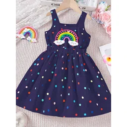 LULU & SKY Polka Dot Print Fit & Flare Dress-picture-38