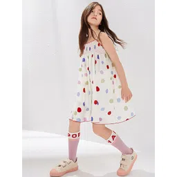 LULU & SKY Polka Dot Printed girl A-Line Dress-picture-53