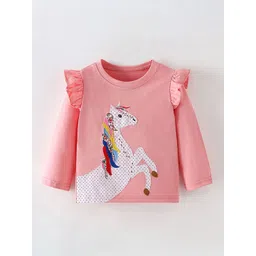 LULU & SKY Print Flutter Sleeve Cotton Top-picture-21