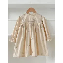 LULU & SKY Print Puff Sleeve A-Line Dress-picture-10