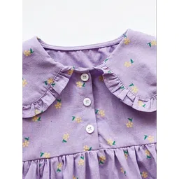 LULU & SKY Print Puff Sleeve A-Line Dress image 2