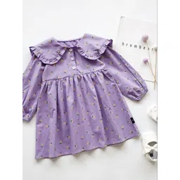 LULU & SKY Print Puff Sleeve A-Line Dress image 1