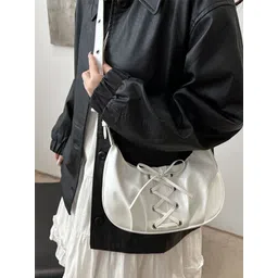 LULU & SKY PU Structured Handheld Bag With Fringed-picture-42