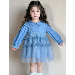 LULU & SKY Puff Sleeve A-Line Dress-picture-20