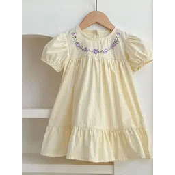 LULU & SKY Puff Sleeve A-Line Dress-picture-57