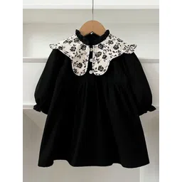 LULU & SKY Puff Sleeve A-Line Dress-picture-50