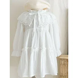 LULU & SKY Puff Sleeve A-Line Dress-picture-13