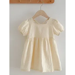 LULU & SKY Puff Sleeve A-Line Dress-picture-38