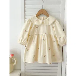 LULU & SKY Puff Sleeve A-Line Dress-picture-52