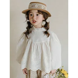 LULU & SKY Puff Sleeve Cotton Top-picture-27